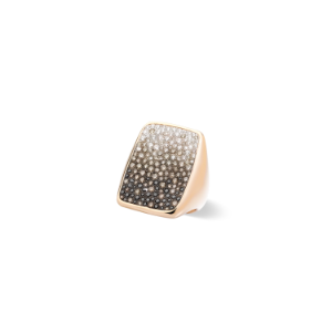 Sabbia Ring - Rose Gold 18kt, Diamond, Brown Diamond, Treated Black Diamond