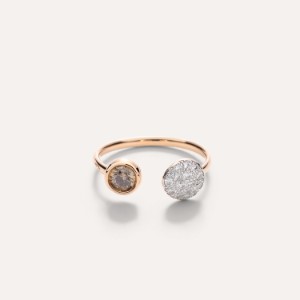 Sabbia Ring - Rose Gold 18kt, Brown Diamond, Diamond