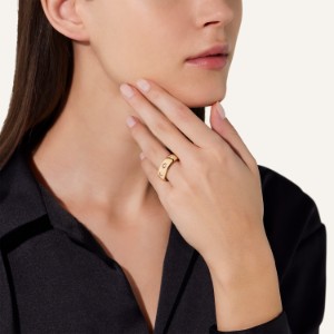 Anello Iconica Slim - Oro Rosa 18kt, Diamante