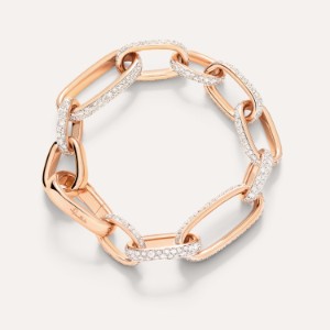 Iconica Medium Bracelet - Rose Gold 18kt, Diamond