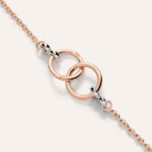 Nudo Necklace - White Gold 18kt, Rose Gold 18kt, Mother-of-pearl, White Topaz