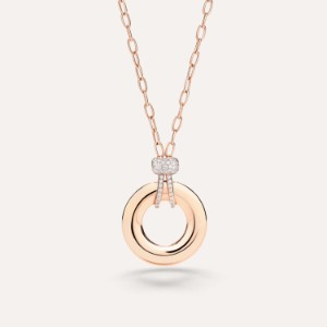 Iconica Necklace With Pendant - Rose Gold 18kt, Diamond