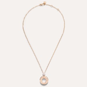 Iconica Necklace With Pendant - Rose Gold 18kt, Diamond