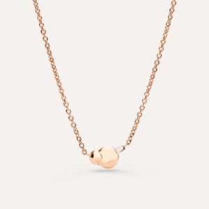 Sabbia Necklace With Pendant - Rose Gold 18kt, Diamond, Brown Diamond